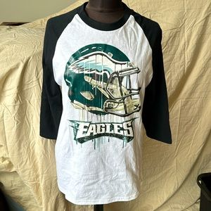 NWOT Philadelphia Eagles 3/4 Length Sleeved Shirt